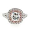 1.70 CTW Double Halo Diamond Engagement Ring
